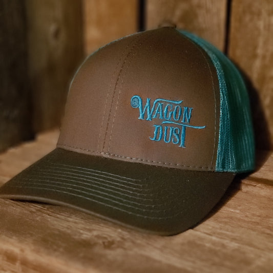 Teal and Gray Hat